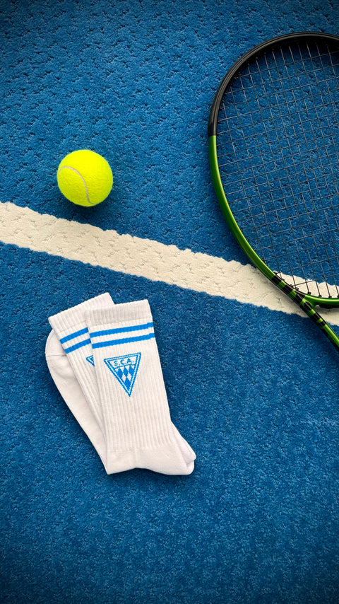 Weiss blau Socken